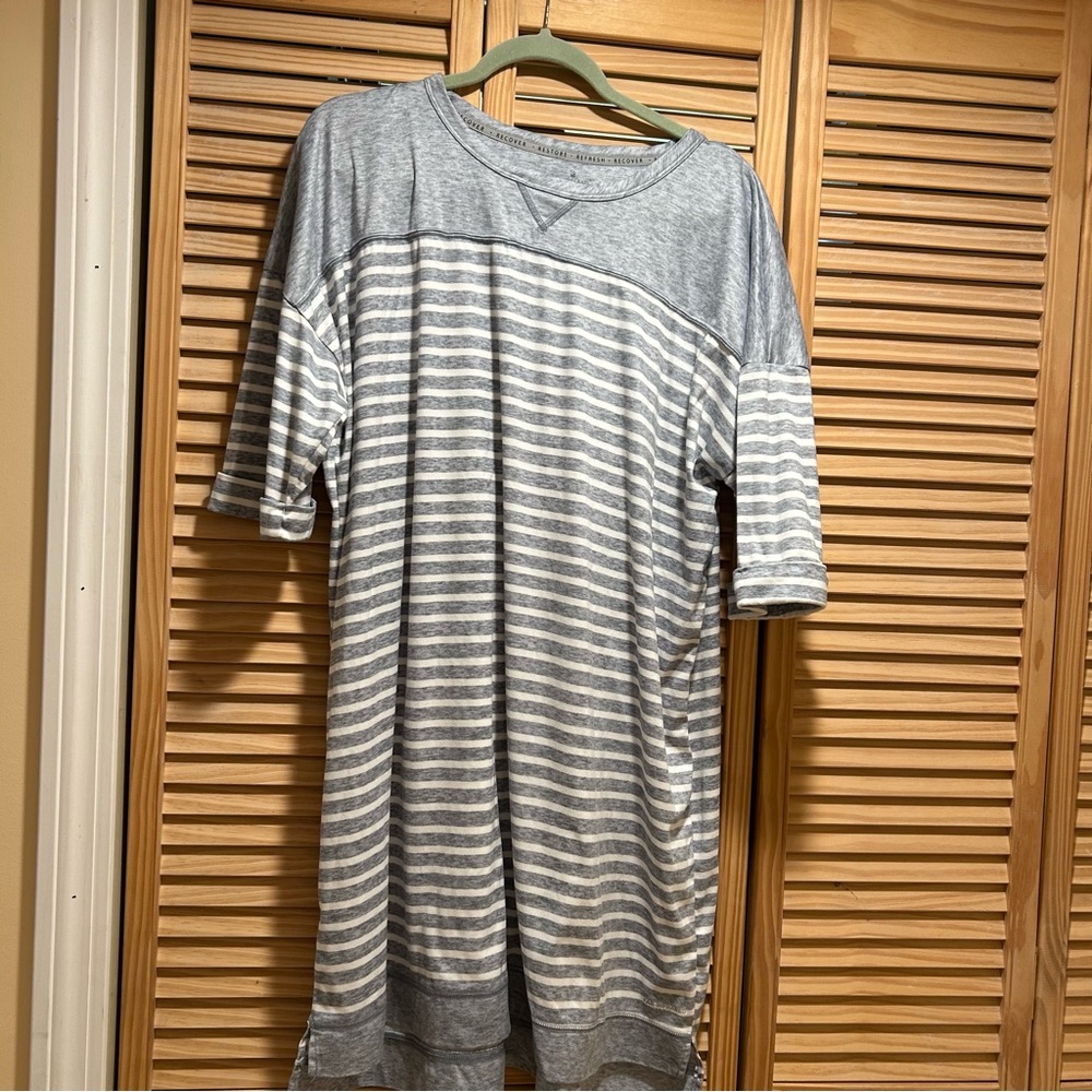 Cuddl Duds Striped Sleep Tee